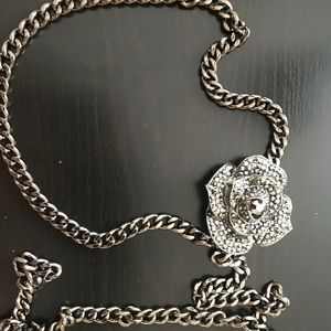 Floral waist belt chain
